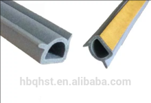 Self-adhesive extruded rubber seal strip