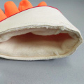 PVC dipeed fluorescent industrial safety rubber gloves