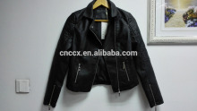 16JWP1 cheap good quality men PU leather jacket