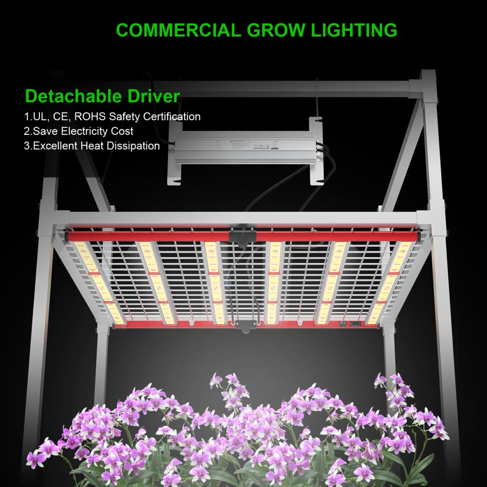 650W Samsung2835 Pengiriman Cepat LED Grow Light Spectrum Penuh Untuk Tanaman Komersial Pertanian Vertikal Dalam Ruangan