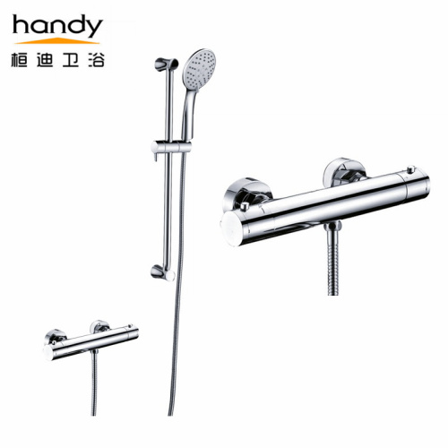 Cylindrical Wall Mounted Thermostatic Shower Mixer Taps