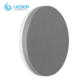 LEDER Gray Circle LED Outdoor Wall Light