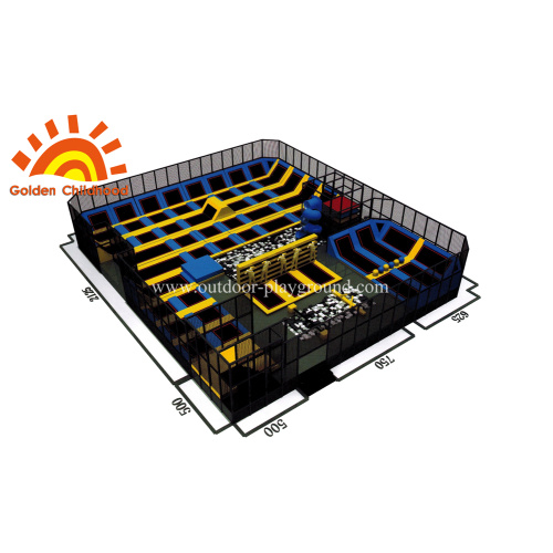 Trampoline Park  With High Tube For Children