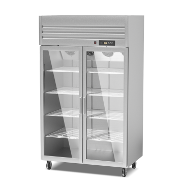 Glass door upright commercial freezer