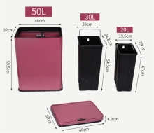 Rectangular Sensor Automatic Dustbin 2-Compartment 30L+20L