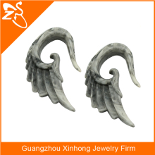 Acrylic body piercing jewelry angle wings hanging ear plugs expander stretcher