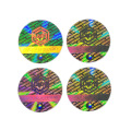 Aangepaste Euro Laserbeveiliging Holografische Sticker Kras Uit QR-code Serienummer 3D Hologram Label Sticker