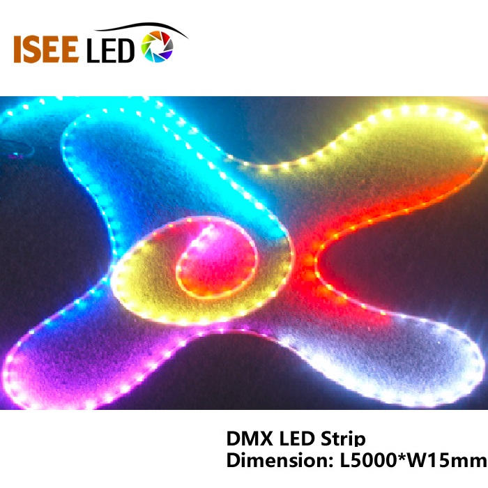 DMX512 RGB 5050 LED teepu ila teepu ina