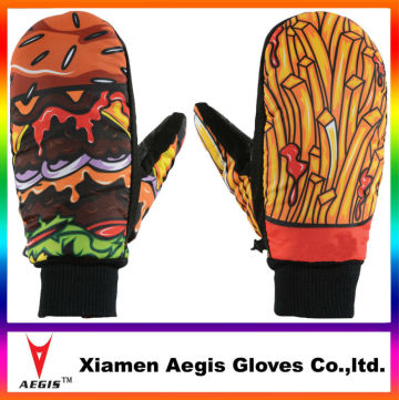 colorful fashion design camouflage ski gloves kids ski glove ski glove manufacturer