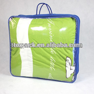 Durable bedding comforter set bag, bedding pvc bag