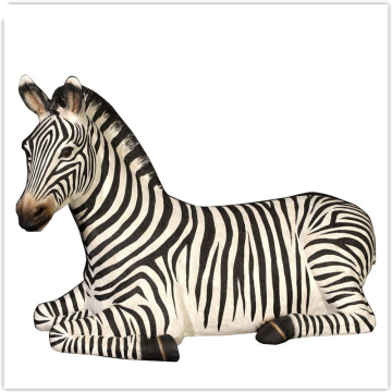 Outdoor Garden Sculpture Decoration Large Fiberglass Zebra Statue