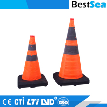 LED collapsible traffic cone