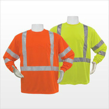 reflective safety long sleeve high visibility shirt