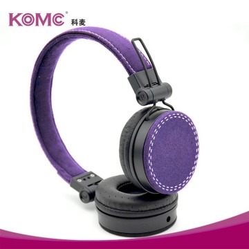 stereo audio headset spring wire headphone