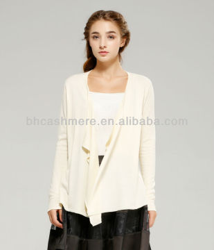 2016 popular Ladies knitted sweater silk cashmere buttonless cardigan plus size sweater cardigans