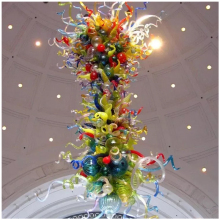 Custom Dale Chihuly Style Murano Glass Chandelier for Hotels