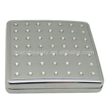 Square crystal makeup mirror