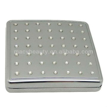 Square crystal makeup mirror