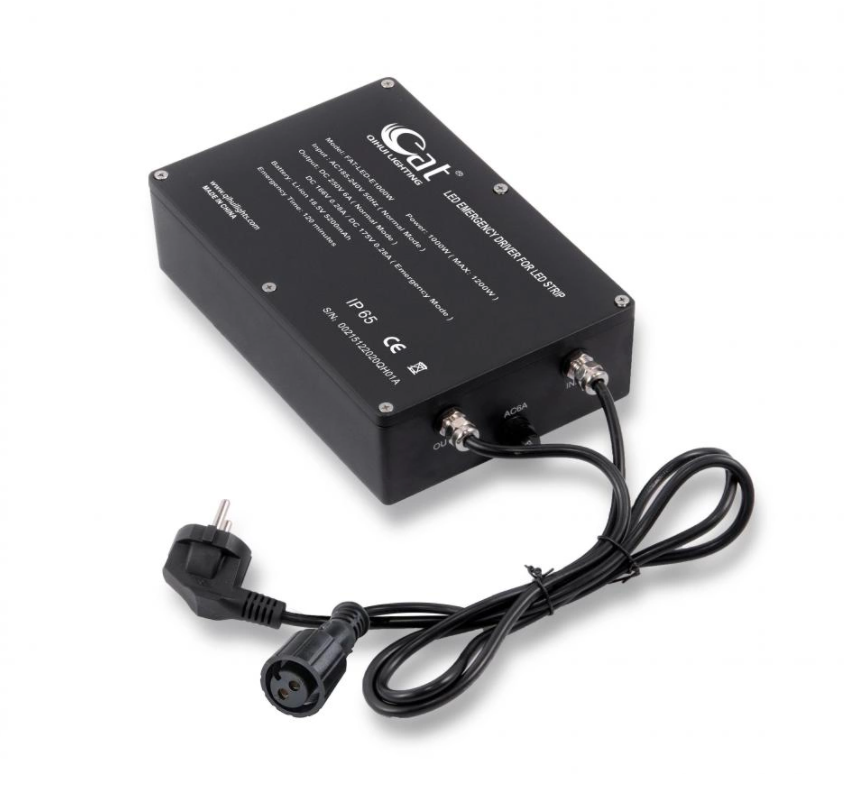 LED emergency power supply with aluminum shell