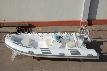 RIB470 hypalon boat pvc boat with fiberglass floor RIB sport boat