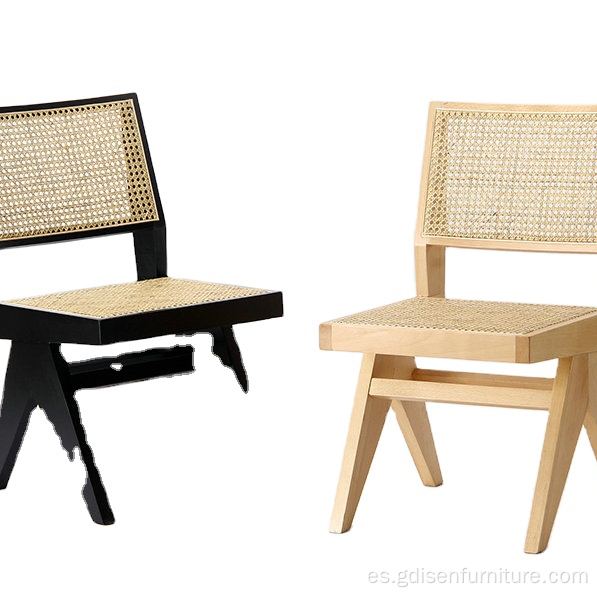 Diseño europeo minimalista moderno Pierrejeanneretdiningchair