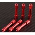 M3x5.0x5mm Round Red Aluminium Standoffs