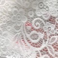 Tissu de dentelle élastique en nylon