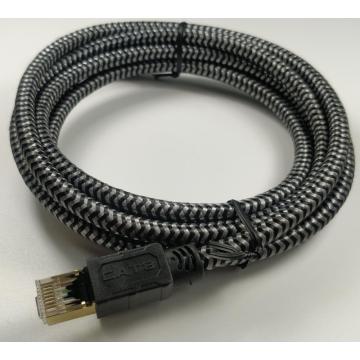 Cavo in nylon di rete LAN Ethernet Cat8 ad alta velocità