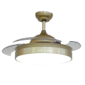 Gold Modern Retractable Ceiling Fan