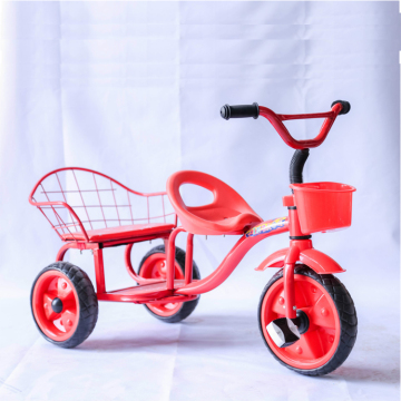 Two seats kid tricycle with PP wheel
