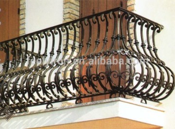 Artistic iron balcony railing from factory