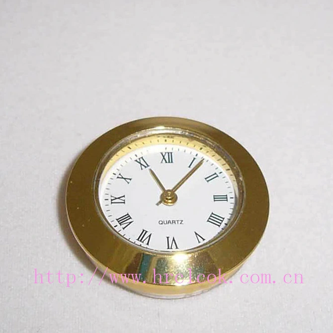 Metal Bezel Clock Head 25 mm Clock Insert with Roman Numbers Arabic Numerals