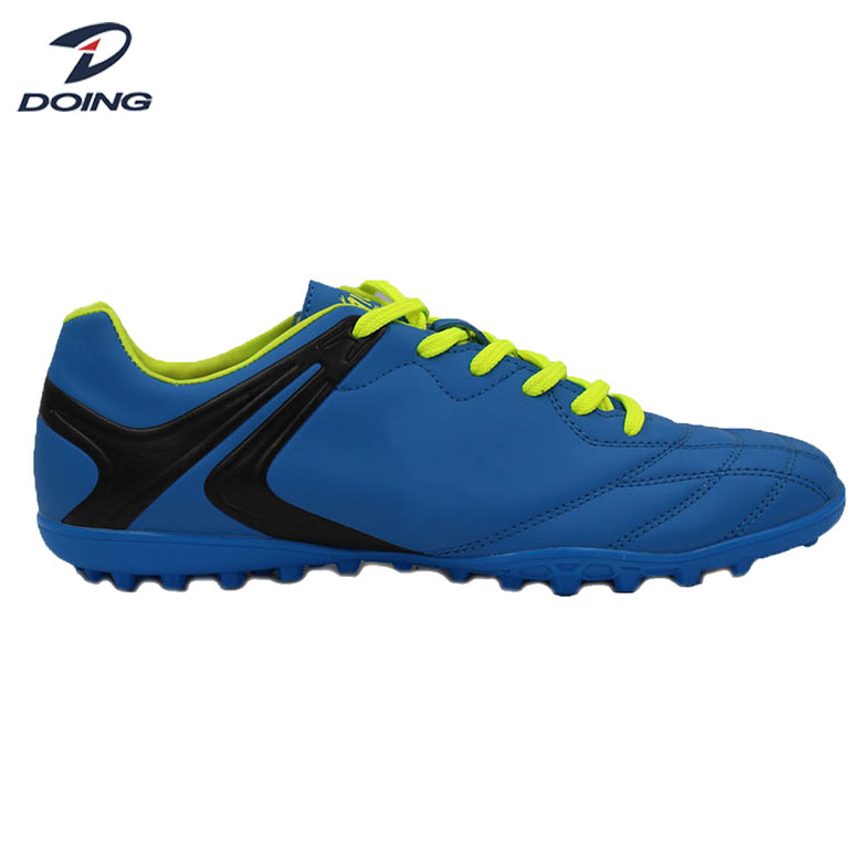 Factory direct price first-class quality PU men soccer shoes indoor