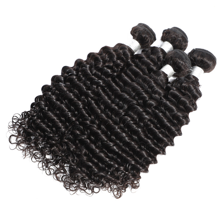 Indian Temple Hair Deep Wave Bundles With Closure Raw Brazilian Human Hair Extension 50 Inch Water Wave Bundle With Lace Frontal