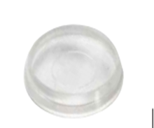 Transparent plastic caster cup