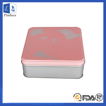 Square Food Tin Box For Christmas Gift