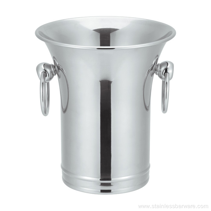 Stainless steel 2L wine bucket with loop handle