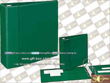 Leather ring binder folder