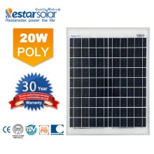 Mini techo de 20w con paneles solares en casa