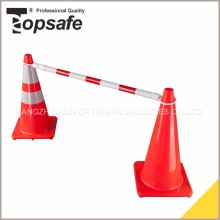 S-1481white pipe and red reflective tape traffic cone bar