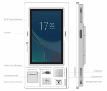 Wall mounted Cashless Kiosk with Farsi Layout EPP