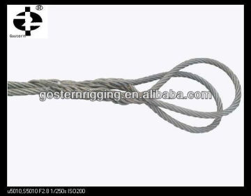 ungalvanized spliced steel wire rope sling