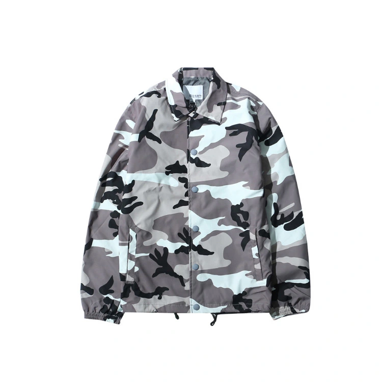 Mens Coat Active Sportswear Camo and Camouflage Pattern Printed Coaches Jackets Rapper Jacket Hip Pop Star Jacket Street Wear