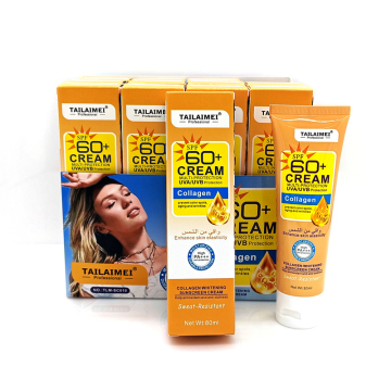 TLM Custom Logo Collagen Whitening Sun Block Cream SPF 60