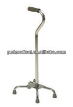 Large base quad telescoping walking cane