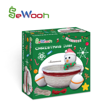 DIY Craft Kit: Snowman Jar Christmas Decoration for Kids