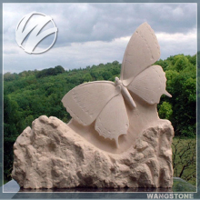 Beautiful Garden Stone Butterfly Art Statue