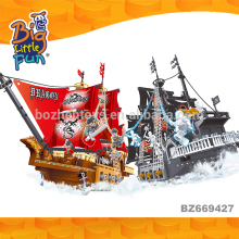 2017 new products pirate ship warship war model plastic building blocks toys for kids