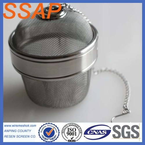 top quality stainless steel filter wire mesh tea ball with chain