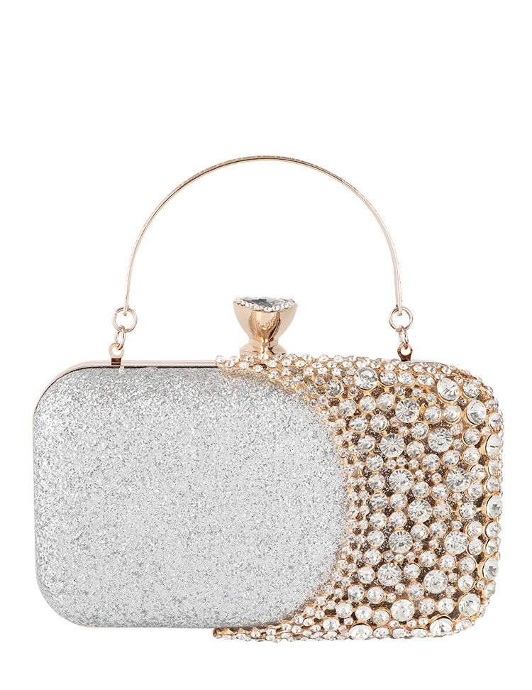 Dinner Bag European and American Ladies Handbag Diamond-studded Banquet Clutch New Small Bag